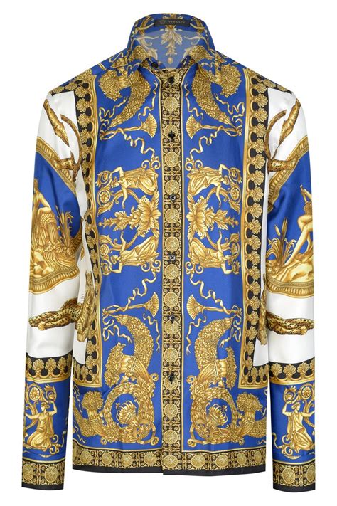 chemise versace print iconic|Versace Print Shirts .